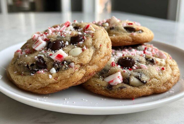 peppermint chocolate chip cookies
