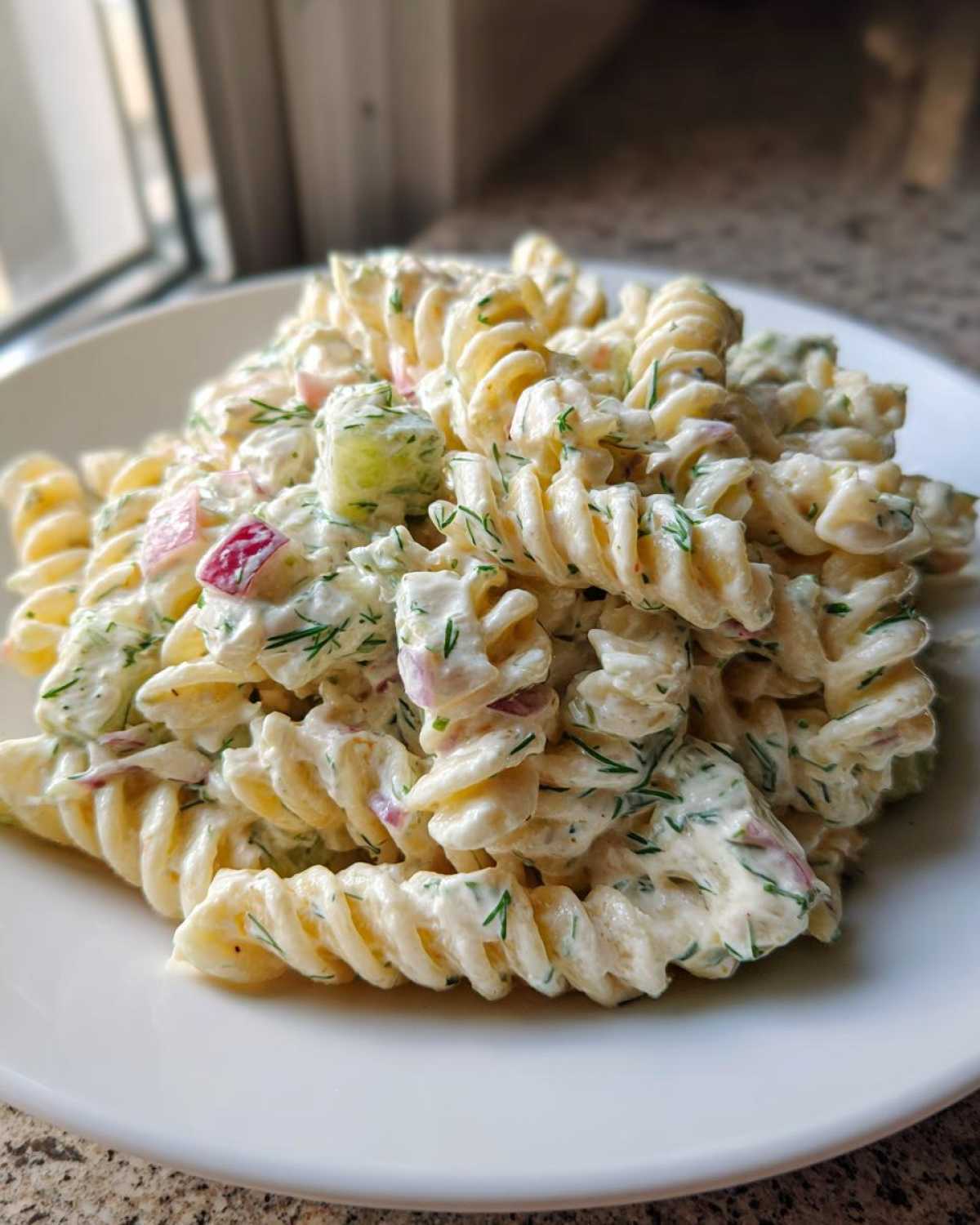 pickle pasta salad - detail 2