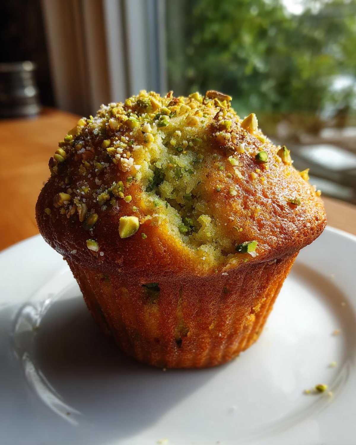 pistachio muffins - detail 3