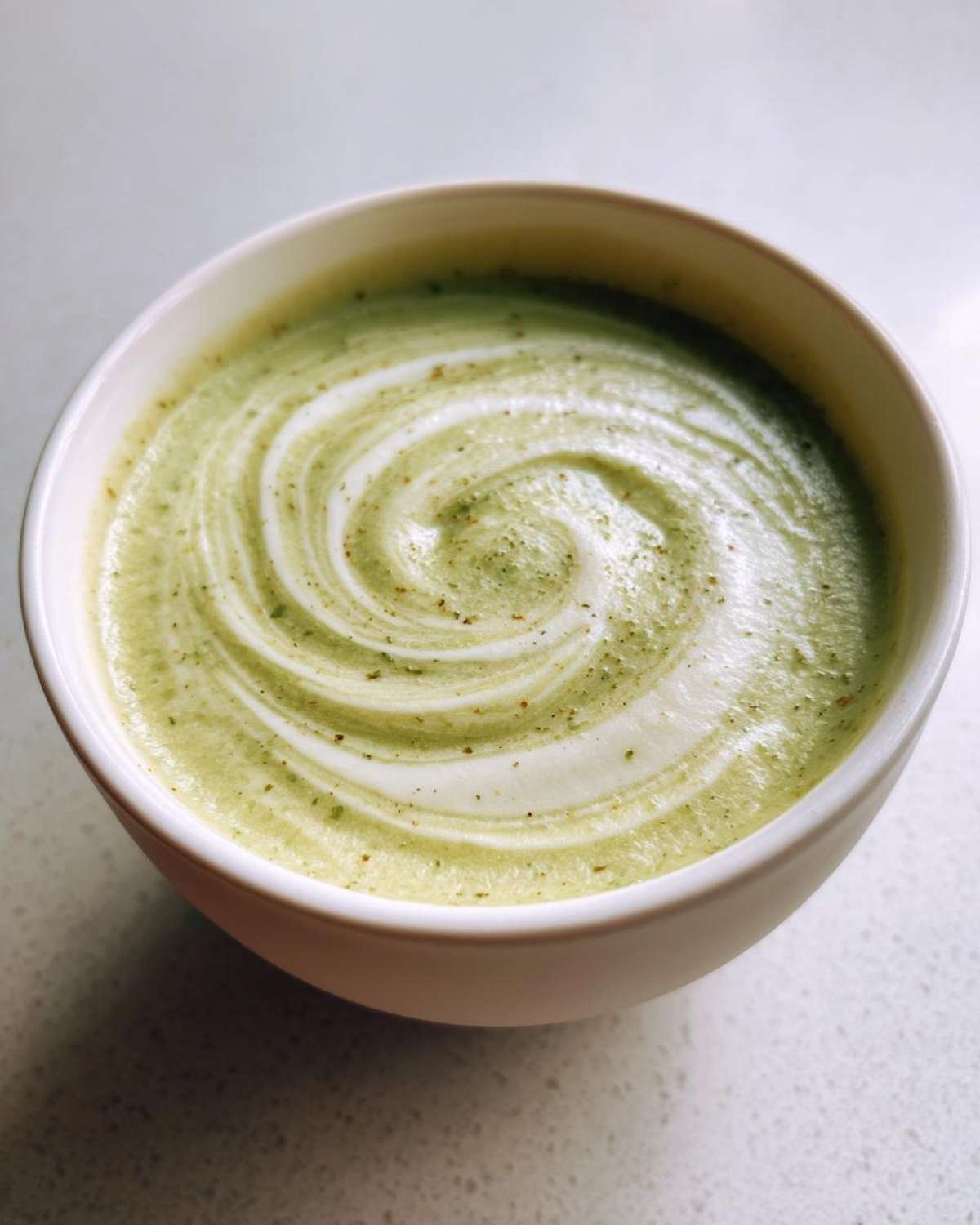 potato leek soup - detail 1
