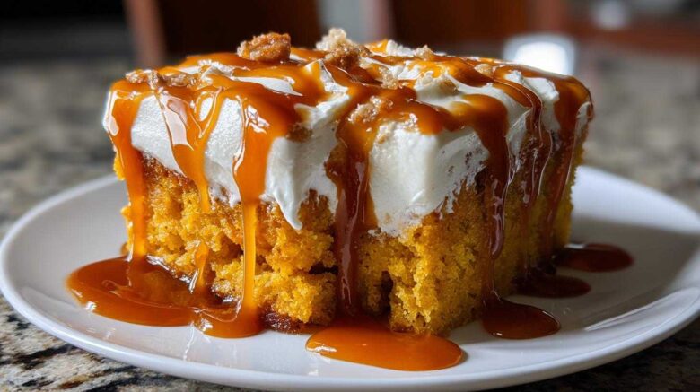 pumpkin poke cake