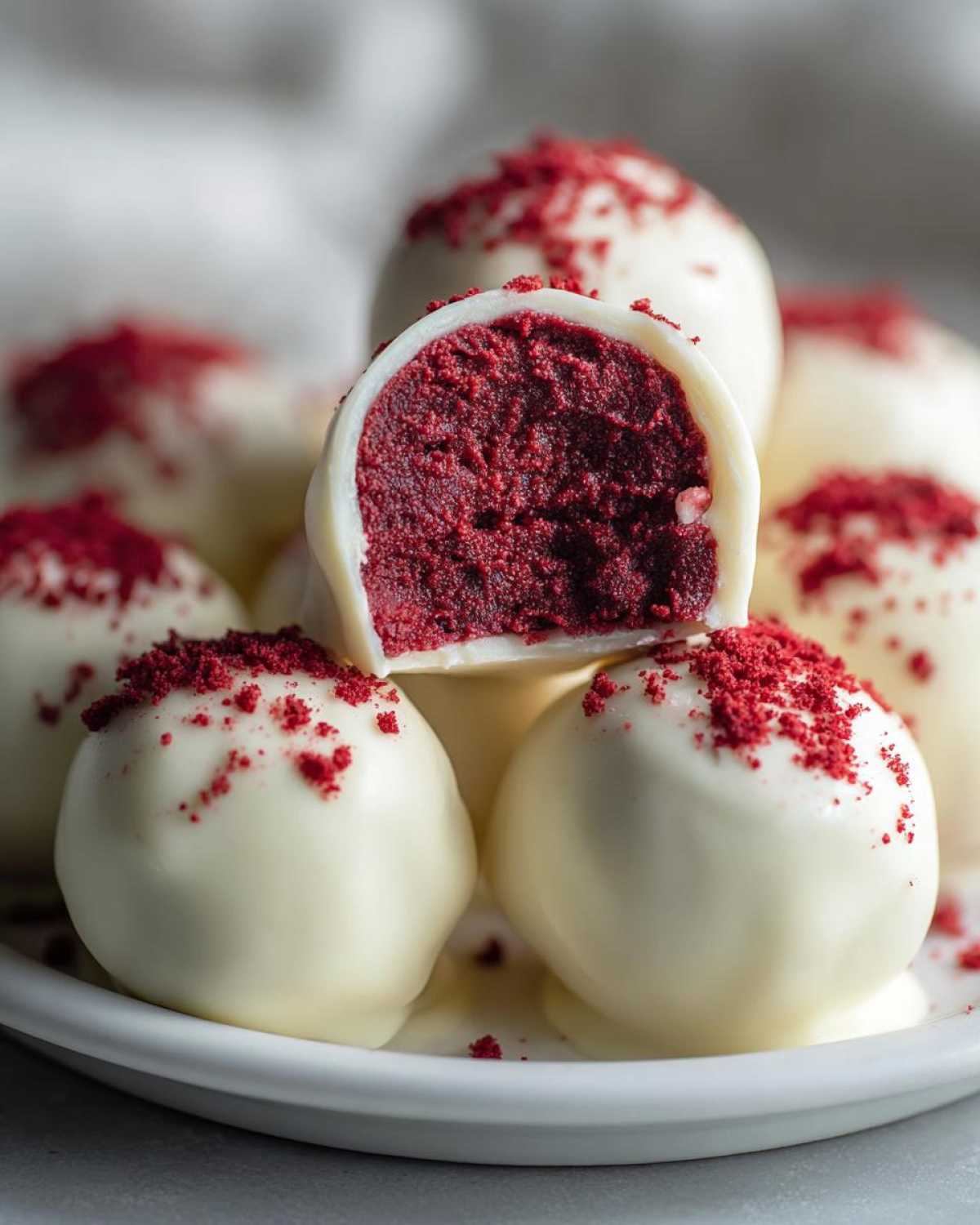 red velvet cake balls - detail 2