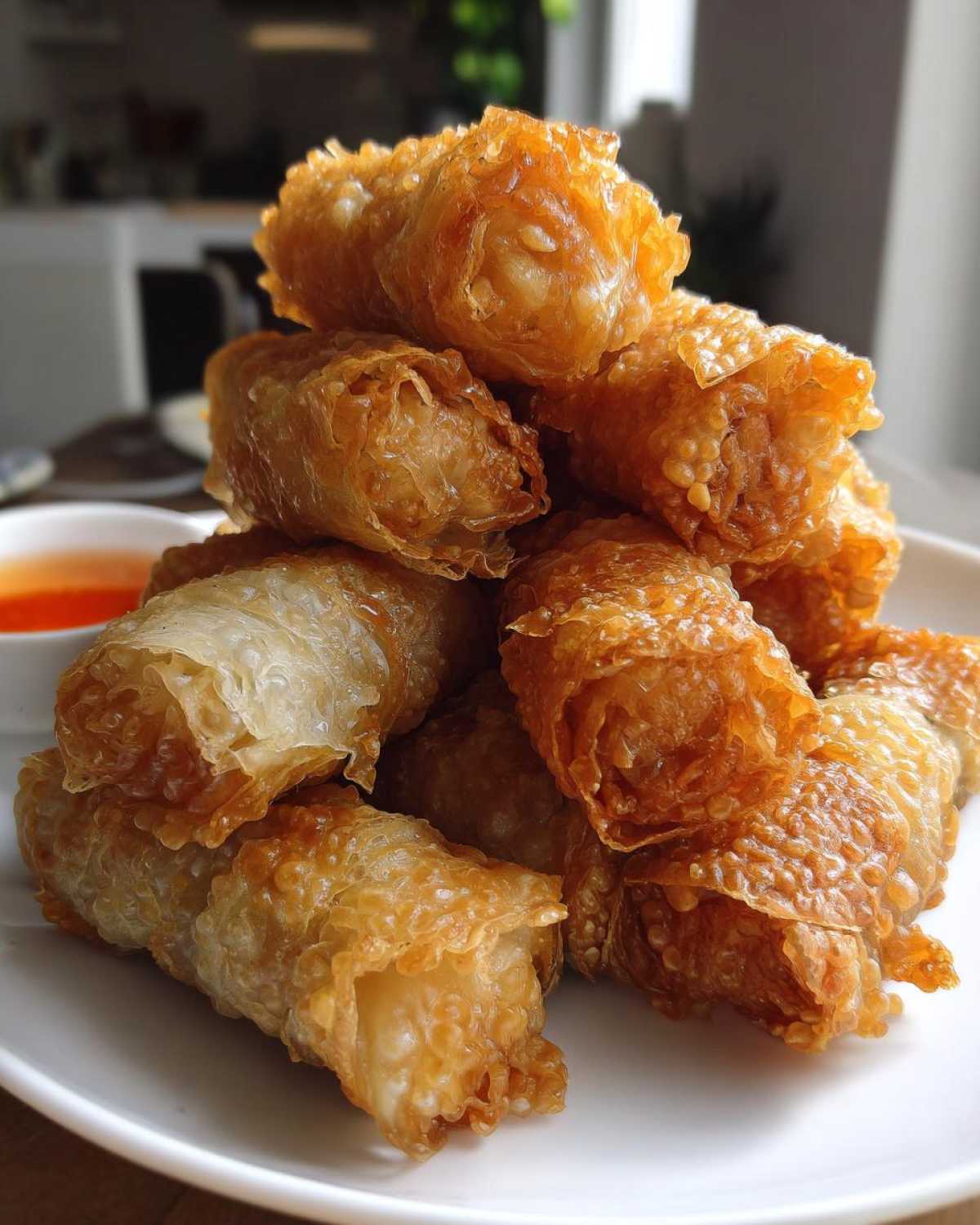 rice paper dumplings - detail 1