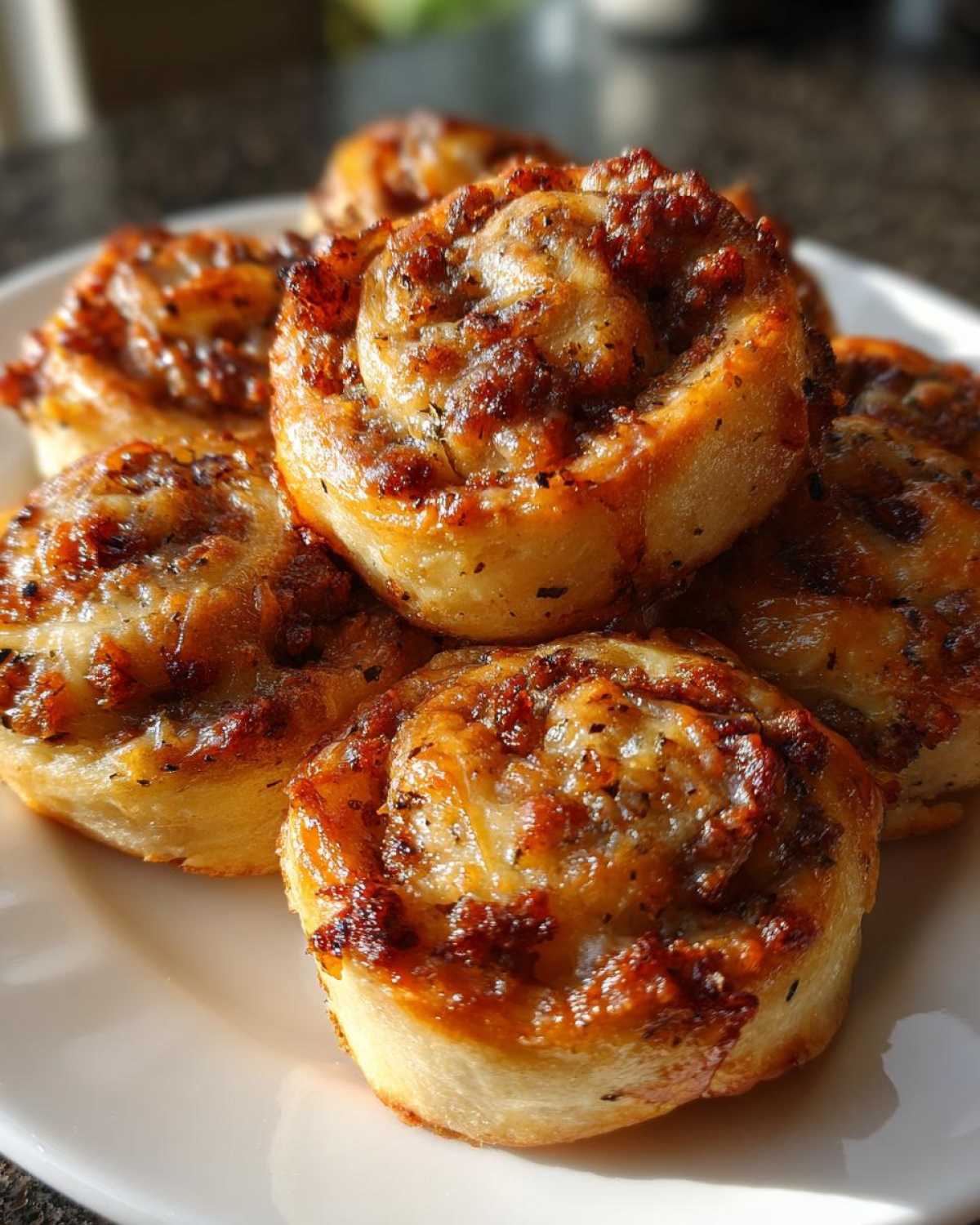 sausage pinwheels - detail 1