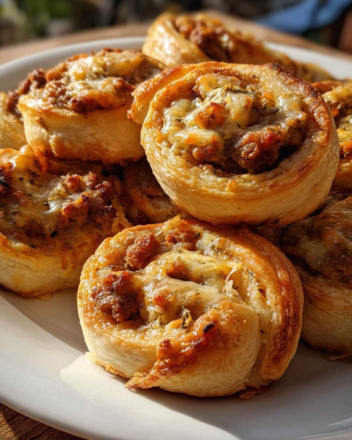 sausage pinwheels - detail 2