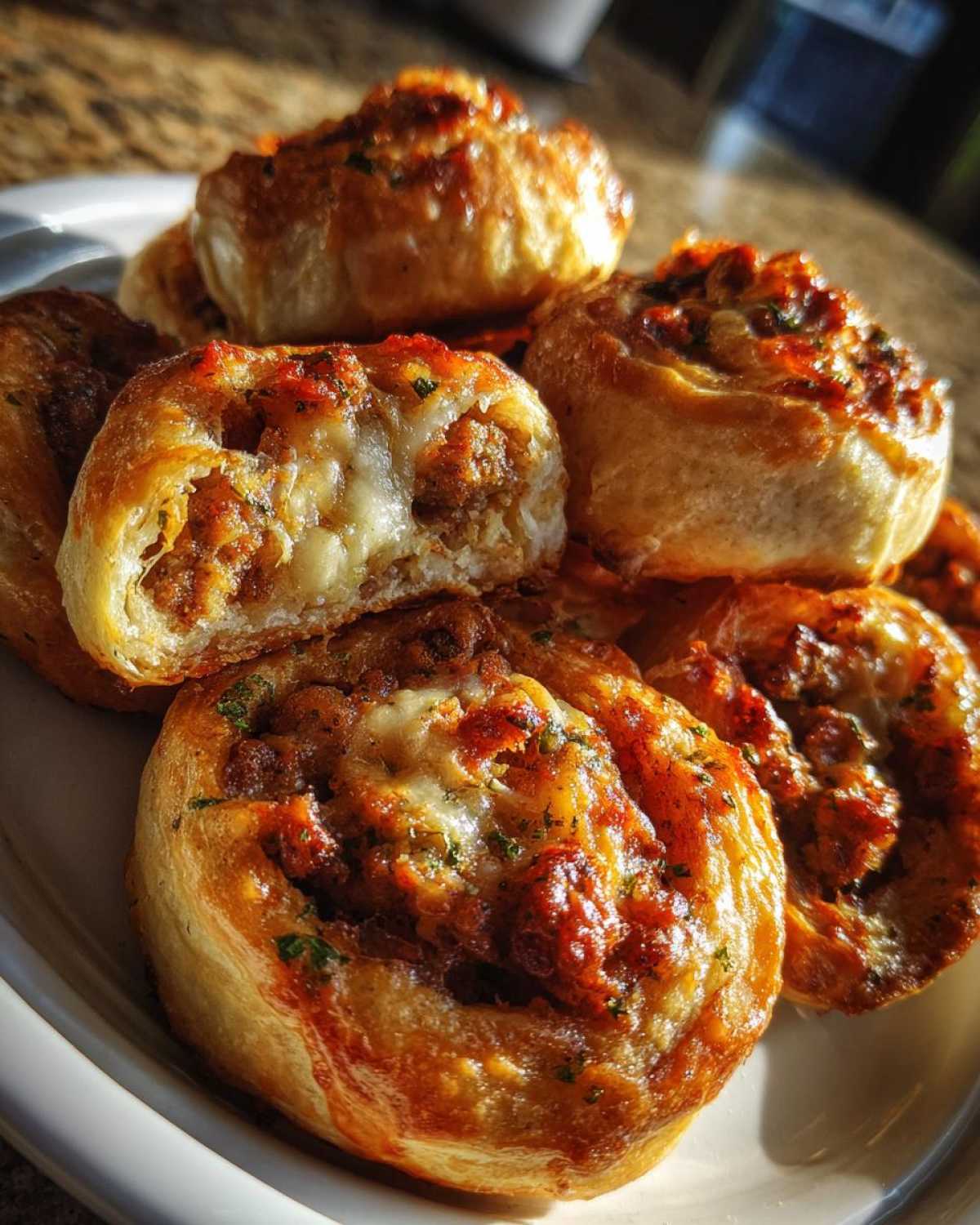 sausage pinwheels - detail 3