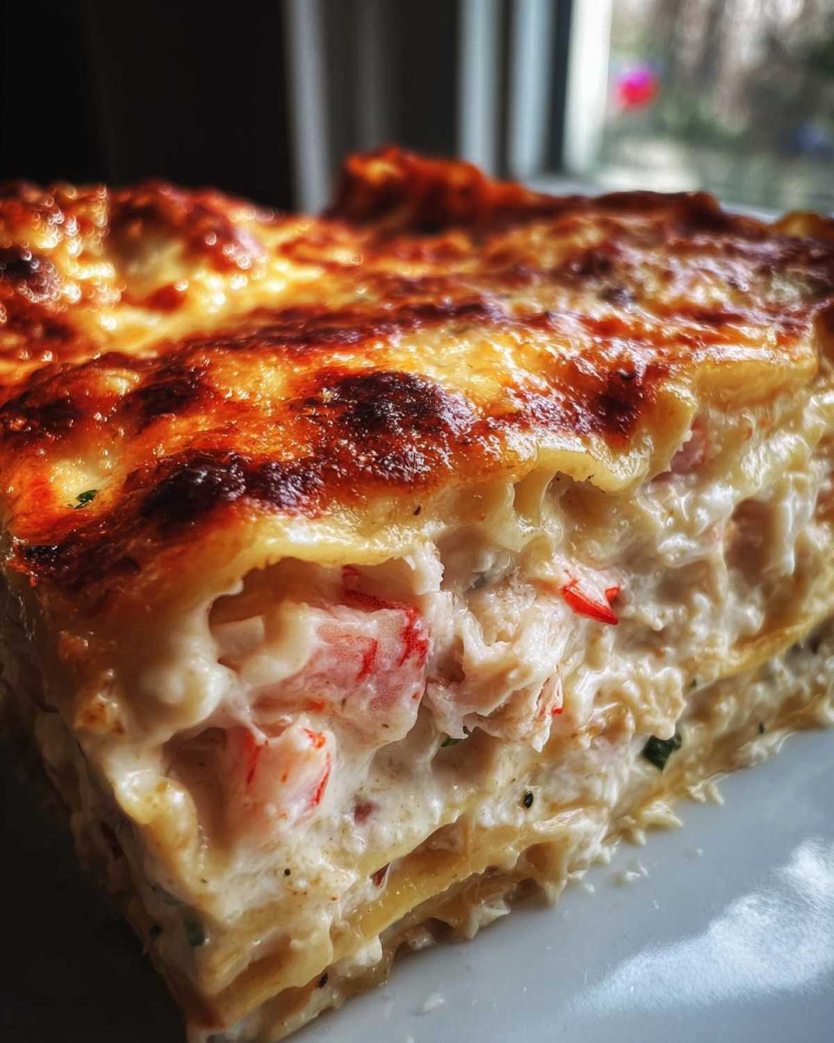 seafood lasagna - detail 2