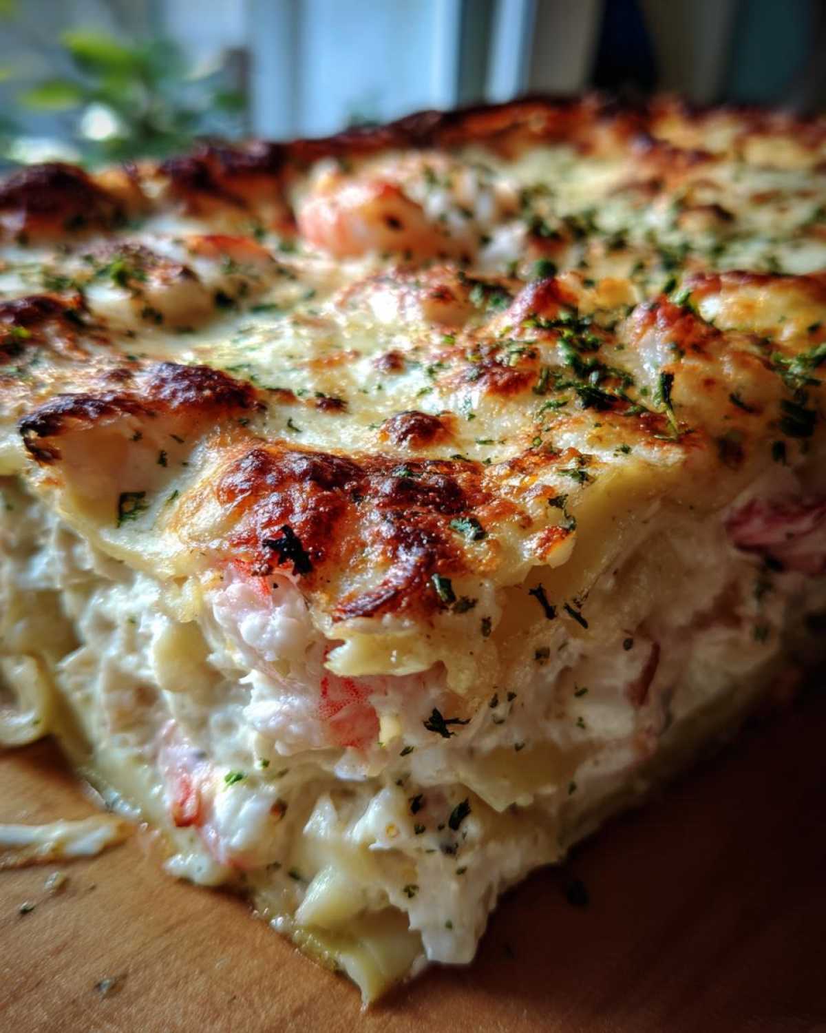 seafood lasagna - detail 3