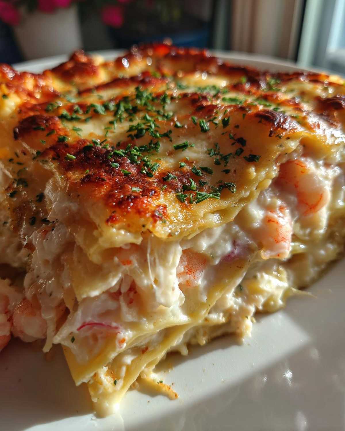 seafood lasagna - detail 4