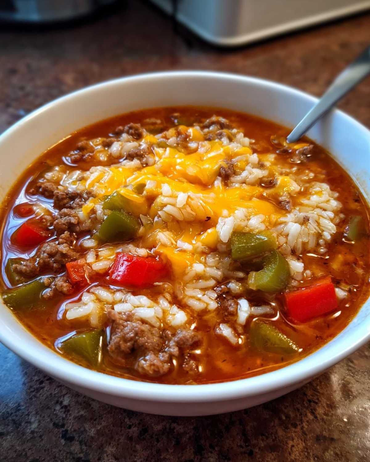 stuffed pepper soup - detail 1