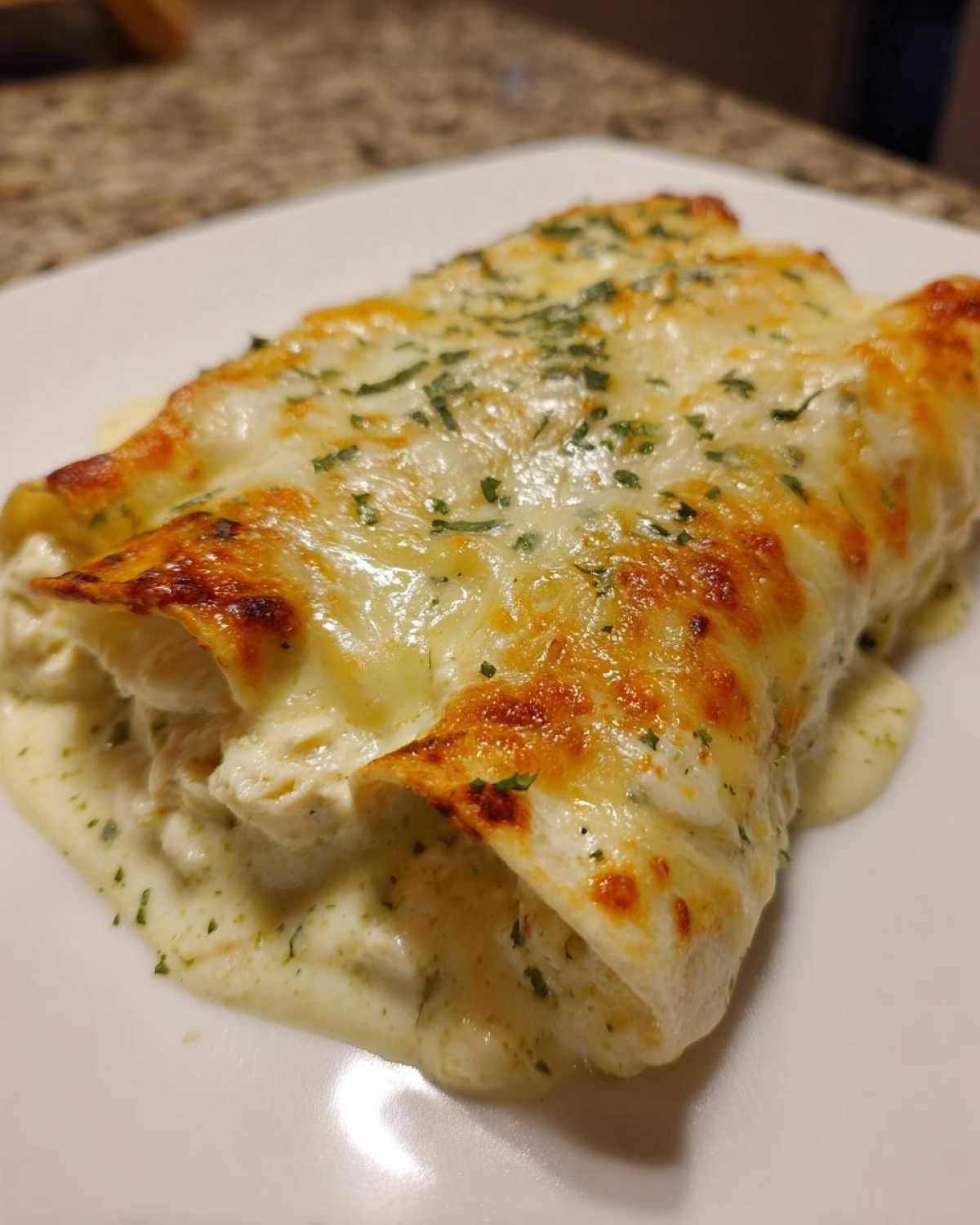 white chicken enchiladas - detail 1