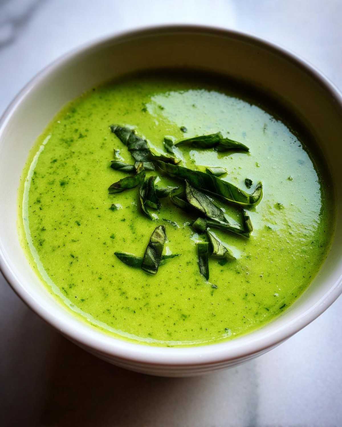 zucchini soup - detail 1