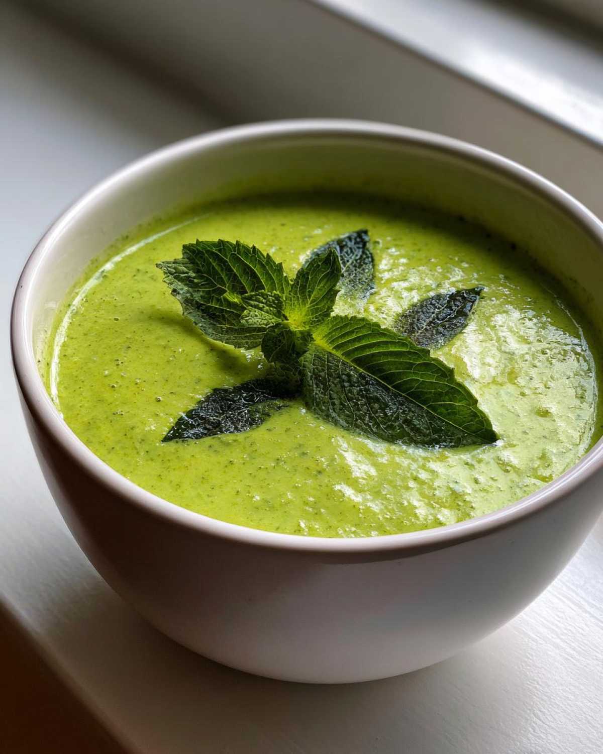 zucchini soup - detail 2